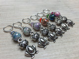 Pot Belly Cat Stitch Markers , Stitch Markers - Jill's Beaded Knit Bits, Jill's Beaded Knit Bits
 - 2