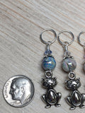 Pot Belly Cat Stitch Markers , Stitch Markers - Jill's Beaded Knit Bits, Jill's Beaded Knit Bits
 - 7