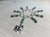 Bulldog Stitch Marker Set- Snag Free , Stitch Markers - Jill's Beaded Knit Bits, Jill's Beaded Knit Bits
 - 5