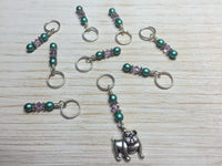 Bulldog Stitch Marker Set- Snag Free , Stitch Markers - Jill's Beaded Knit Bits, Jill's Beaded Knit Bits
 - 7