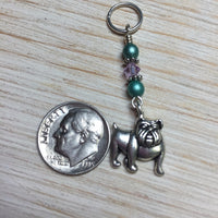 Bulldog Stitch Marker Set- Snag Free , Stitch Markers - Jill's Beaded Knit Bits, Jill's Beaded Knit Bits
 - 8