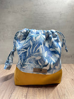 Drawstring Knitting Project Bag, Crochet Project Bag