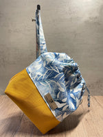 Drawstring Knitting Project Bag, Crochet Project Bag
