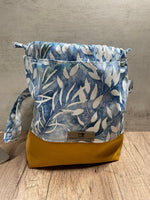 Drawstring Knitting Project Bag, Crochet Project Bag