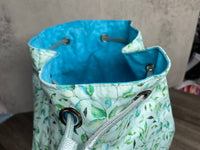 Large Drawstring Knitting Project Bag, Crochet Project Tote Bag