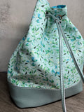 Large Drawstring Knitting Project Bag, Crochet Project Tote Bag