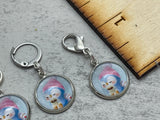 Penguin Stitch Markers for Knitting or Crochet, Closed Rings, Open Rings, or Clasps