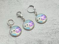 Turtle Stitch Markers for Knitting or Crochet, Closed Rings, Open Rings, or Clasps