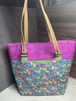 Knitting Project Tote Bag, Large Crochet Project Bag