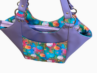 Yarn Ball Print Shoulder Bag, Purse and Project Tote Bag