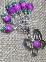 Beaded Butterfly Stitch Marker Set-Pink , Stitch Markers - Jill's Beaded Knit Bits, Jill's Beaded Knit Bits
 - 3