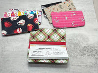 Adorable Print Checkbook Covers, Pocket Calendar Holder