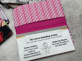 Adorable Print Checkbook Covers, Pocket Calendar Holder