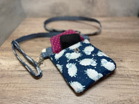 Cell Phone Crossbody Sling Bag, Gift for Knitter, Mini Purse