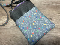 Cell Phone Crossbody Bag, Gift for Knitter, Mobile Phone & Essentials Bag