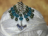 Swirly Bird Snag Free Stitch Marker Set , Stitch Markers - Jill's Beaded Knit Bits, Jill's Beaded Knit Bits
 - 4