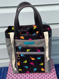 Firefly Drawstring Project Tote, Durable Canvas Bag, 9 PRINTS AVAILABLE