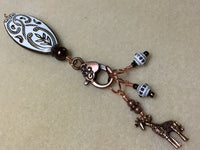 Copper Giraffe Stitch Marker Set , Stitch Markers - Jill's Beaded Knit Bits, Jill's Beaded Knit Bits
 - 11