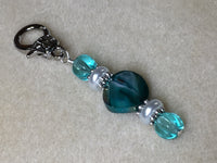 Teapot Stitch Marker Set Aqua , Stitch Markers - Jill's Beaded Knit Bits, Jill's Beaded Knit Bits
 - 5