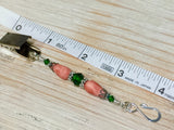 Portuguese Knitting Pin- Salmon Emerald , Portugese Knitting Pin - Jill's Beaded Knit Bits, Jill's Beaded Knit Bits
 - 5