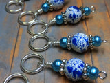 Ice Skate Stitch Marker Set with Clip Holder , Stitch Markers - Jill's Beaded Knit Bits, Jill's Beaded Knit Bits
 - 5