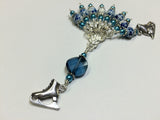 Ice Skate Stitch Marker Set with Clip Holder , Stitch Markers - Jill's Beaded Knit Bits, Jill's Beaded Knit Bits
 - 2