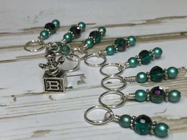 Jack in the Box Stitch Marker Set – Jill's Beaded Knit Bits