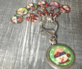 Country Snowman Stitch Markers for Knitting or Crochet Sets of 6-20