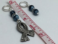 Knit Scarf Charm Stitch Marker Set , Stitch Markers - Jill's Beaded Knit Bits, Jill's Beaded Knit Bits
 - 3