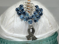 Knit Scarf Charm Stitch Marker Set , Stitch Markers - Jill's Beaded Knit Bits, Jill's Beaded Knit Bits
 - 10