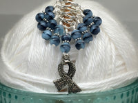 Knit Scarf Charm Stitch Marker Set , Stitch Markers - Jill's Beaded Knit Bits, Jill's Beaded Knit Bits
 - 8