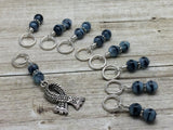 Knit Scarf Charm Stitch Marker Set , Stitch Markers - Jill's Beaded Knit Bits, Jill's Beaded Knit Bits
 - 7