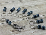 Knit Scarf Charm Stitch Marker Set , Stitch Markers - Jill's Beaded Knit Bits, Jill's Beaded Knit Bits
 - 9