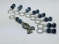 Knit Scarf Charm Stitch Marker Set , Stitch Markers - Jill's Beaded Knit Bits, Jill's Beaded Knit Bits
 - 1