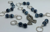 Knit Scarf Charm Stitch Marker Set , Stitch Markers - Jill's Beaded Knit Bits, Jill's Beaded Knit Bits
 - 5