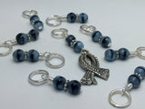 Knit Scarf Charm Stitch Marker Set , Stitch Markers - Jill's Beaded Knit Bits, Jill's Beaded Knit Bits
 - 2