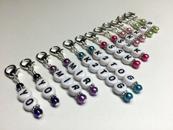 Stitch Markers with Numbers for Knitting or Crochet, Counts 0-99 – Jill's  Beaded Knit Bits