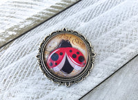 Ladybug Magnetic Shawl Pin