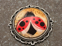 Ladybug Magnetic Shawl Pin