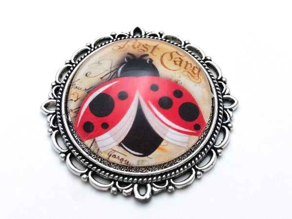 Ladybug Magnetic Shawl Pin