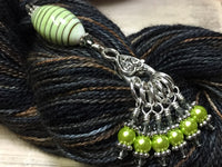 Green Stripes Stitch Marker Holder Set , Stitch Markers - Jill's Beaded Knit Bits, Jill's Beaded Knit Bits
 - 1
