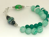 Kelly Green Abacus Counting Bracelet | Row Counter