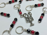 Lobster Stitch Marker Set for Knitting or Crochet , Stitch Markers - Jill's Beaded Knit Bits, Jill's Beaded Knit Bits
 - 4