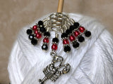 Lobster Stitch Marker Set for Knitting or Crochet , Stitch Markers - Jill's Beaded Knit Bits, Jill's Beaded Knit Bits
 - 10