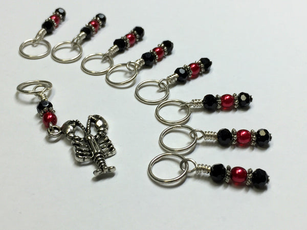 Lobster Stitch Marker Set for Knitting or Crochet , Stitch Markers - Jill's Beaded Knit Bits, Jill's Beaded Knit Bits
 - 1