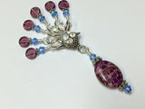 Magenta Blue Knitting Stitch Marker Set- Snag Free , Stitch Markers - Jill's Beaded Knit Bits, Jill's Beaded Knit Bits
 - 4