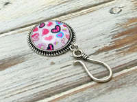 Random Hearts Magnetic Knitting Pin for Portuguese Knitting