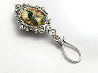 MAGNETIC Peacock Portuguese Knitting Pin