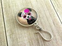 Magnetic Sugar Panda Knitting Pin for Portuguese Knitting- ID Badge Holder , Portugese Knitting Pin - Jill's Beaded Knit Bits, Jill's Beaded Knit Bits
 - 5