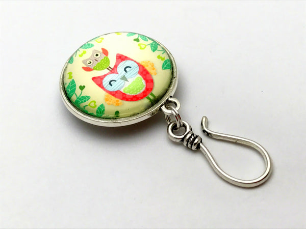 Mama & Baby Owl Knitting Pin for Portuguese Knitting -MAGNETIC
